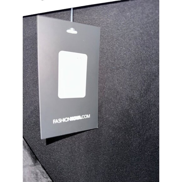 NWT Fashion Nova Touch By Touch Satin Blouse Draped Drop Neckline XL Black - Picture 4 of 8